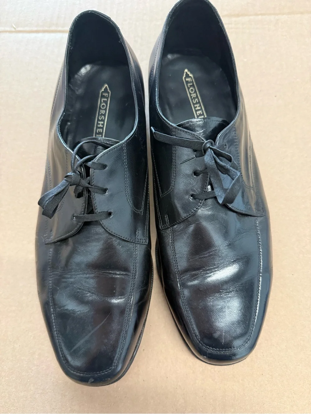 Florsheim Black Leather Derby Shoes for Men - Polished Dress Oxfords